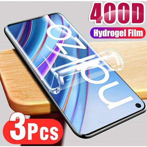 3Pcs HD Full Cover Soft Hydrogel Protective Film For Realme Narzo 30 4G Phone Screen Protection For Realmy Realmi Narzo30 2021