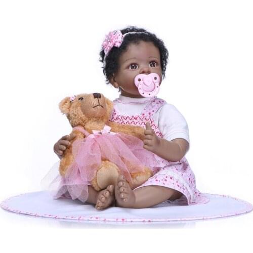 NPK 55cm bebe realista reborn doll lifelike girl reborn babies silicone dolls toys for children xmas gift bonecas for kids