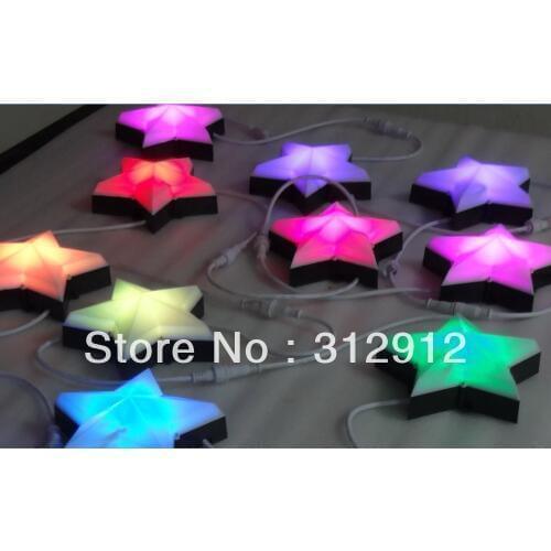 DC12V WS2801 star type pixel module,6pcs 5050 SMD rgb led inside,1.44W,IP68,ONE sides;200mm diameter;milky cover