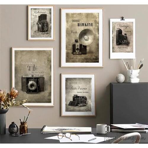 Nails Poster Vintage Room Decor Retro Art Posters Camera Old Photos Canvas Print Wall Decoration