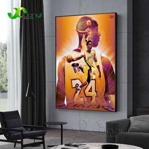 Nordic Poster Art Basketball Kobe Bryant Posters And Prints Canvas Painting Home Cuadros Wall Picture For Living Room Decoration