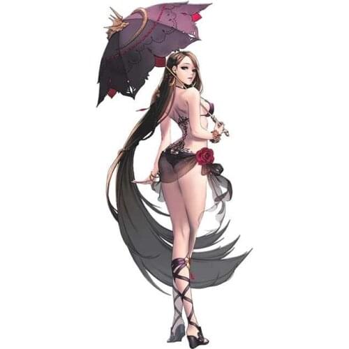 Sexy Angle Girl Cartoon Anime Funny Car Stickers RV VAN 3D DIY Fine Decal JDM Vinyl Wrap Cover Scratches Waterproof Accessories