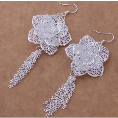 AE588 Trendy wholesale earrings , fashion jewelry , big and beautiful flower /bxhakooa bxuakpba