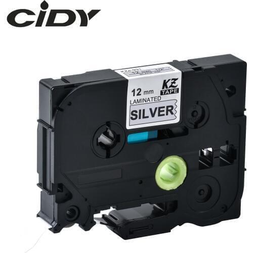 Cidy 20pks TZe 931 TZe931 TZ-931 TZ931 tz 931 Strong Adhesive Laminated Ribbon Black on Silver Tape Cartridge For Brother