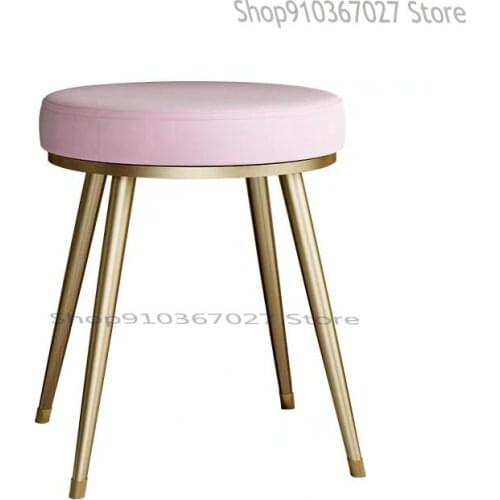 Nordic Dressing Table Stool Simple Petal Chair Net Red Ins Makeup Chair Modern Bedroom Makeup Stool Small Round Stool