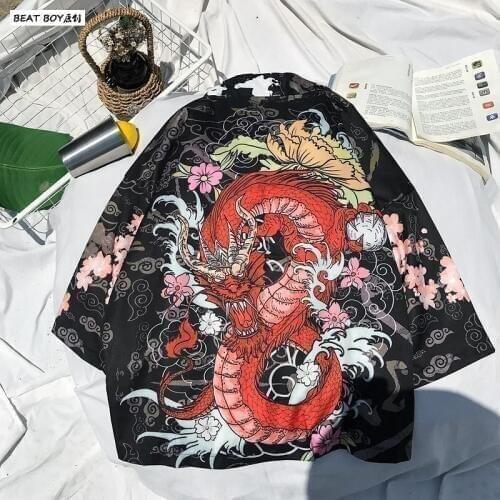 Traditional japanese kimono yukata women and man japanese Short Robe Loose kimomo japanese cardigan Retro kimono japones haori