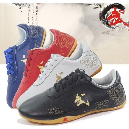 Cloud Pattern Print Front Lace Martial Arts Shoes