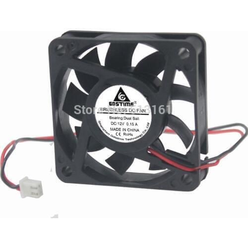 5Pcs Gdstime 6015 Ball Bearing Fan 60mm 6CM 12V 60x60x15mm Brushless DC Cooling CPU Cooler