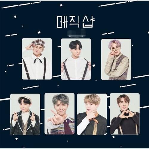 South Korean Groups K-POP Bangtan Boys Poster FM 5TH MUSTER Night Light Small Card Lomo Cards Postcards Decor Elf Made Fan Gift