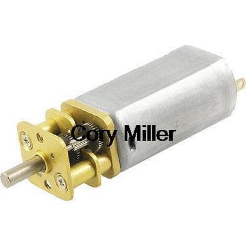 100RPM 13GA 6V 3mm Shaft Mini DC Geared Gear Box Motor for Smart Cars DIY
