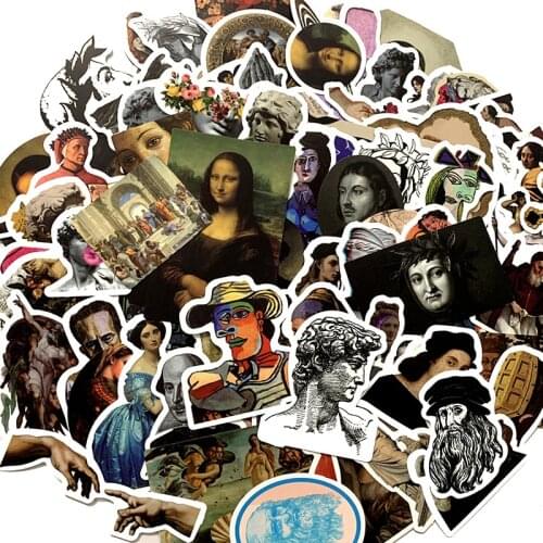 TD ZW 100Pcs European Renaissance Sticker For Suitcase Skateboard Laptop Luggage Fridge Phone Car Styling DIY Decal Sticker