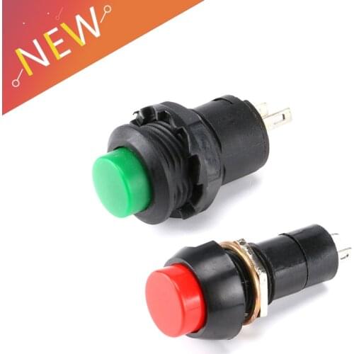 5Pcs/Set 250V 1.5A Round Switch Button Reset Switch Light Switch Non-locking DS-427 DS-427 DIY Touch Switch Green PBS-11A