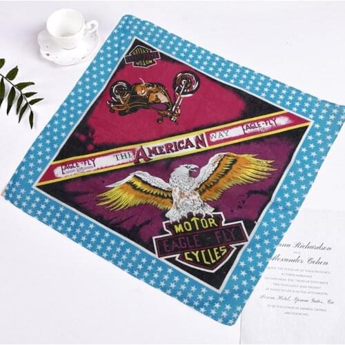 American Flag Bandanas Headband USA Flag Clothing Bandana Patriotic Accessories Cotton Handkerchiefs for Men and Women pañuelo