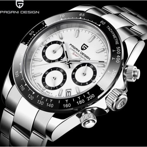 PAGANI DESIGN 2021 New Mens Watches Quartz Business Watch Mens Watches Top Brand Luxury Watch Men Chronograph VK63 Reloj Hombre