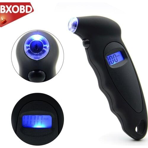 Digital Barometer Tire Pressure Gauge Meter Tester LCD Backlight Car Bike Motorcycle Monitor Tire Pressure Meter Big Discount