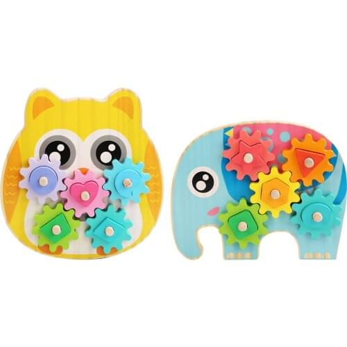 Baby Wooden Colorful Shapes Matching Toys Early Learning Educational Toys