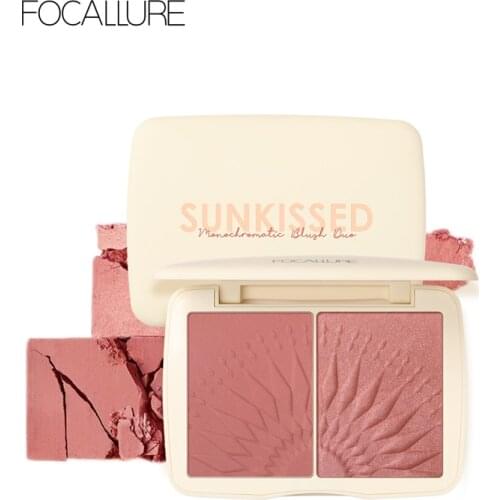 Focallure Blush Maquiagem Colorete Powder Matte Shimmer Bronzer Highlighter Palette Professional Cheek Makeup Blusher Palette
