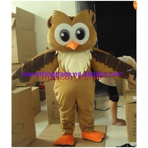 Hot sale 2014 Cartoon Character lovely owl Mascot Costume party costume Adult Size