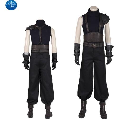 Manluyunxiao Final Fantasy VII Remake Cloud Strife Cosplay Costume Halloween Adult Superhero Costumes Cloud Outfit Custom Made