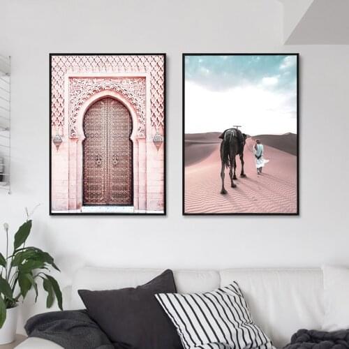 Morocco Posters Prints Sahara Nordic Poster Islam Wall Art Modern Canvas Painting Fashion Wall Pictures For Living Room Unframe