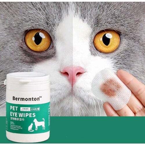 New Pet Care Wipes Pet Eye Wet Wipes Dog Cat Pet Cleaning Wipes Grooming Tear Stain Remover Plant Extract Gentle Wipes Towel