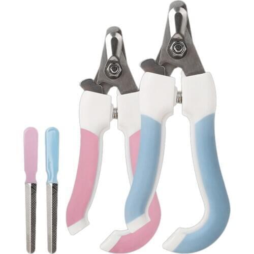 Professional Pet Nail Clippers Cutter Dog Cat Stainless Steel Clippers Pet Claw Nail Scissors Trimmer Grooming Supplies for Dogs