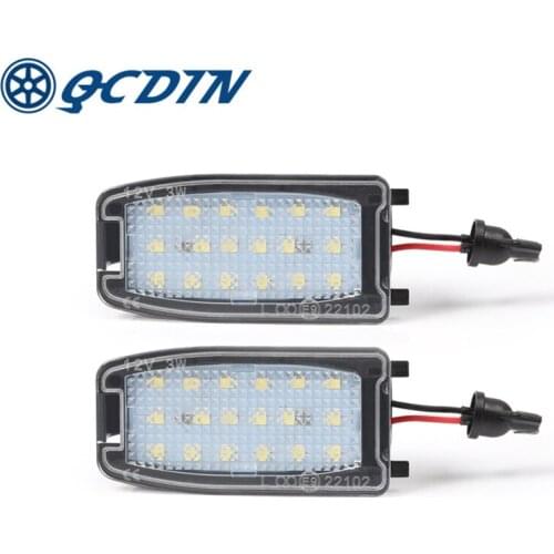 QCDIN For Land Rover LR2 LR3 LR4 For VOLVO S60 LED Logo Light Side Mirror Puddle Light Auto Parts Signal Lights