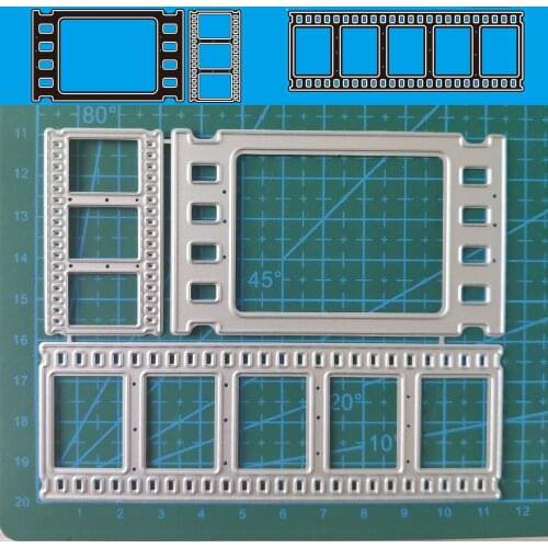 Film Frame Cards Metal Cutting Dies for Diy Handmade Scrapbooking Album Paper Cards Decorative Crafts Embossing Die Cuts