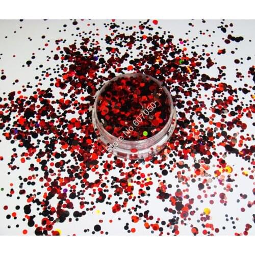RMX-007 mix colors Round nail art Glitter Dot Paillette nail design powder for nail gel polish,make up,decoration