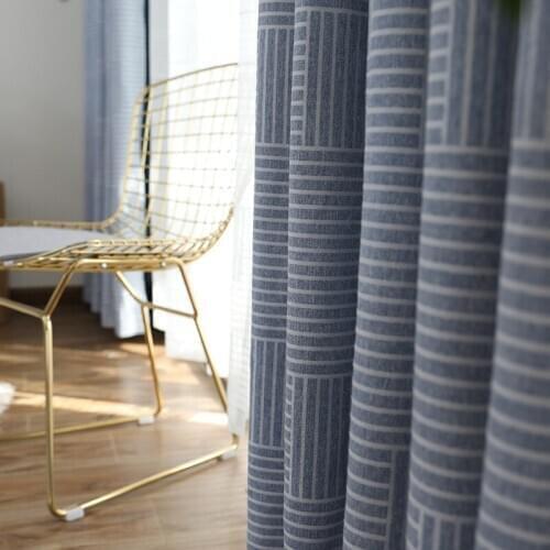 Chenille Jacquard Blackout Curtains Fashionable Modern Minimalist Living Room Bedroom Curtains