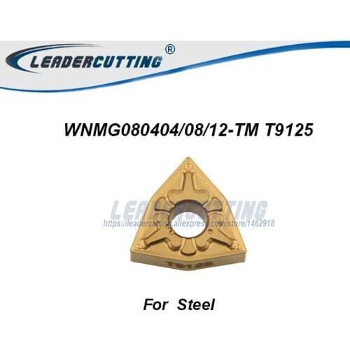 WNMG080404/WNMG080408/12-TM T9125 turning tip,Turning Inserts,Cutting Blades for Lathe Holder WWLNR/MWLNR,Inserts for Steel