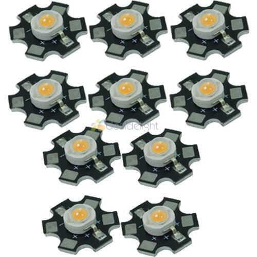 10PCS 3W Full Spectrum 400nm-840nm Plant Grow Light LED Chip Spectrum Light Source