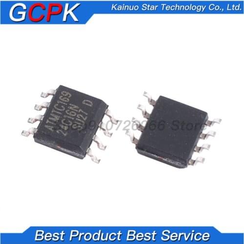 10PCS AT24C16 SOP 24C16 SOP8 AT24C16C-SSHM-T AT24C16N SOP-8 new and original IC