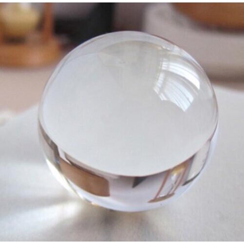 8cm Crystal Ball Feng Shui Ball Home Decoration Glass Ball Rare Good Luck Wedding Gift Fashion Exercise Transparent