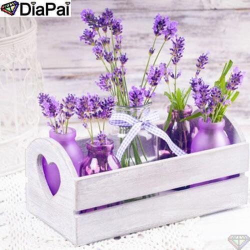DiaPai 100% Full Square/Round Drill 5D DIY Diamond Painting "Lavender flower" Diamond Embroidery Cross Stitch 3D Decor A20533