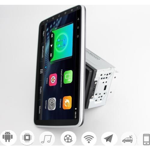 Rotatable screen 2din Android9.1 car stereo radio 10' universal car Multimedia Player for toyota volkswagen nissan kia