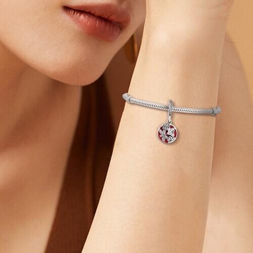 Beads fit for Pandora Bracelets Springtime Dangle charms 100% 925 Sterling Silver Jewelry Free Shipping