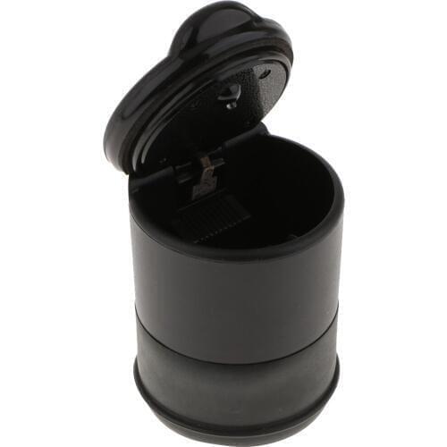 Black Auto Car Smoke Ashtray Ash Cylinder Smokeless Cup Holder Auto Car Interior Accessory