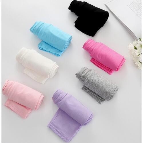 Kid Pants Spring and Summer New Cropped Trousers Baby Modal Leggings Children Thin Section Candy Color 7-point Pants