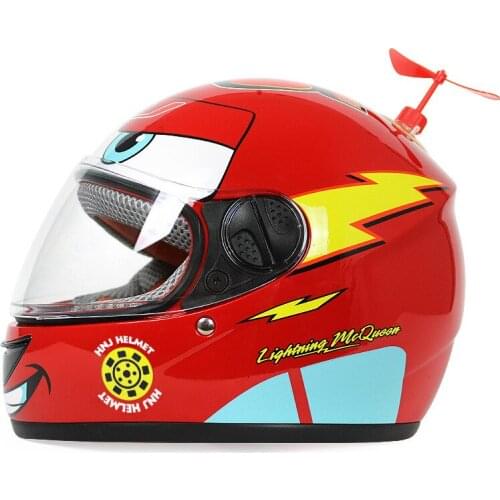 Children Helmet Motorcycle Casco Moto Winter Child Full Face Helmet Boys Safe Cap Cute Cartoon Helmet Girl Crash Cap Red HNJ 903