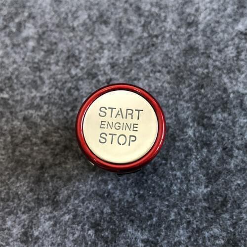 For AUDI Q5 A4 B8 A5 S5 RS5 Red Chrome Start Stop Engine Switch Button Ignition Switch Button 8K0905217C 8K0905217A