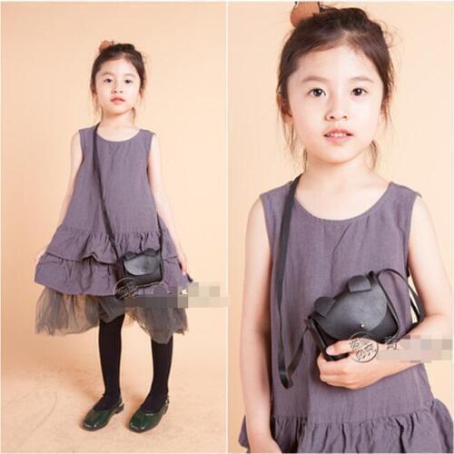 Fedex 50 pieces PU Cat head face Messenger Bag Baby Girls Cat Ear Coin Purse Red Cute Decoration Bags for Gifts