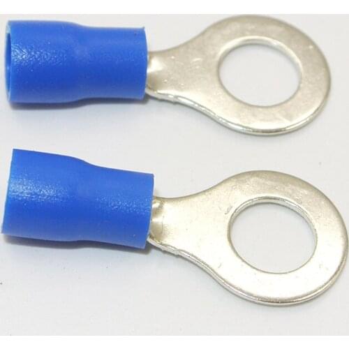 1000 Pieces 16-14 Gauge AWG Vinyl Blue 5/16" Ring Terminal Connector