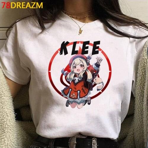 Genshin Impact tshirt top tees women japanese plus size white t shirt clothes t shirt streetwear tumblr