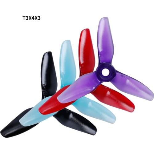 HQ Durable Prop T3X3X3 T3x4x3 3-Blade 3 / 4 Inch Propeller FPV High Efficiency for RC Helicopter Drone