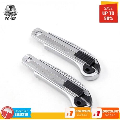 FGHGF Stainless Steel Tool Utility Knife Art Designer Luxury Metal Wallpaper Storage 5 Piece Sk-4 Blade Paper Cut Cutting 18mm