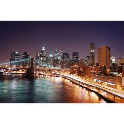 JMINE Div 5D New York Manhattan Brooklyn Bridge Full Diamond Painting cross stitch kits art Scenic 3D paint by diamonds