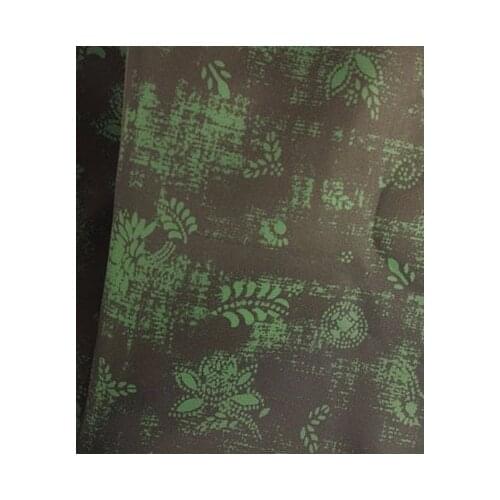 Beautiful 50x140cm Forest Greeen Leaf Polyester Lining Fabric