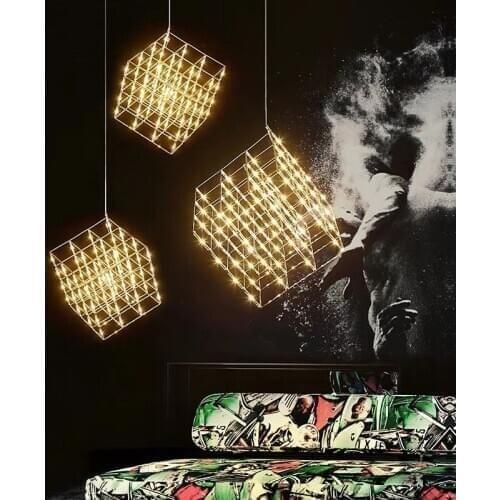 Creative modern LED Chandelier Simple personalized restaurant lamps Nordic bar fireworks ball lightings Dining babysbreath lamps