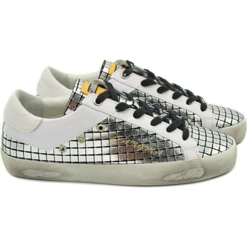 CANGMA Luxury Brand Italian Designer Sneakers Man Silver Shoes Patent Leather Men Adult Casual Shoes Male 2021